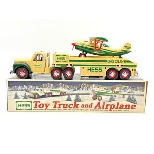 2002 Hess Toy Truck & Airplane w/ Box Truck Lights Work Plane Not Working